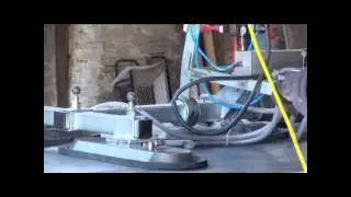 Weha T1500 Vacuum Lifter on Mesh backed Rough Surface