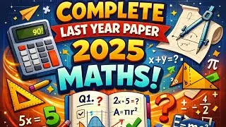 Revise complete last year paper #revised #mathsexam #class #maths #exam #ssc #class10th  #sat 