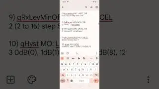 Nokia Cell Selection/Reselection Parameters, MO & Values