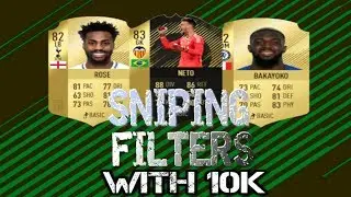 FIFA 18 -  TRADING WITH ONLY 10K THE BEST  SNIPING FILTERS RIGHT NOW!