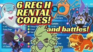 TYRANITAR, ROTOM, AND MORE! 6 RENTAL CODES! VGC Regulation H!