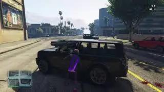 Grand Theft Auto V gold SUV explosion, shooting Range Rover driver and cops 🚙💥🔫👮🏻&zwj;♂️🚔🚓😂😂