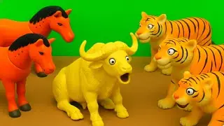 FUNNY COW CARTOON VIDEO 🐄 🤩 FARM ANIMAL VIDEO 🐒 TOY WALKING COW @sweetcowtoy 