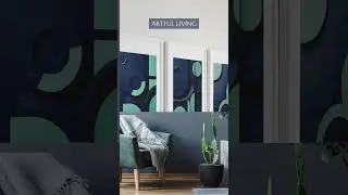 2026 Wall Art Trend Drop💾 Ready to Print | 🖼️ Abstract Geometry | 💙 Aqua Green & Navy Blue