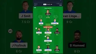 #namibia #uae #icc #odi #cricket #team #dream11 #fantasy #shorts