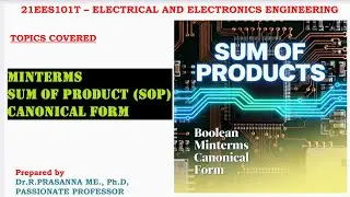 Minterms - Sum of Product (SOP) & Its Canonical Form