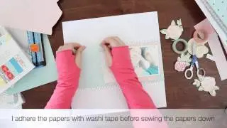 Busy being happy - start to finish scrapbooking layout