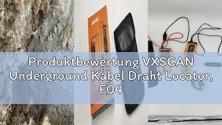Produktbewertung VXSCAN Underground Kabel Draht Locator, F04 Wire Tracer Tester mit Kopfh&ouml;rer, Erdka