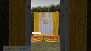 Haldi decoration ideas at home..#haldiceremony #haldi #haldidecor #decoration #shorts #shortsfeed