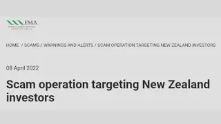 FMA ng New Zealand, Naglabas ng Warning laban sa Pekeng BLACKROCK
