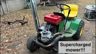 Я собрал газонокосилку с турбонаддувом!!!
