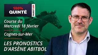 Pronostics Quint&eacute; PMU - 100% Quint&eacute; du Mercredi 18 f&eacute;vrier &agrave; Cagnes-sur-Mer
