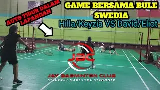 KEYZIA/HILLA VS DAVID/ELIOT GAME BERSAMA BULE SWEDIA #badmintonbali #jbc #badmintonindonesia