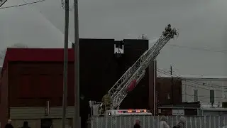 Numerous fire departments fighting blaze in Canton