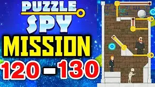 Puzzle Spy Mission 120 - 130 Solution Gameplay Walkthrough // pull the pin