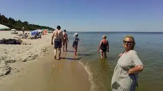 Najbardziej szalona plaża w Polsce | Krynica Morska | Lato | Spacer [4k]