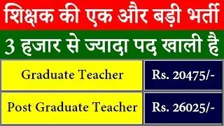 शिक्षक की बड़ी भर्ती || TRBT Teacher Recruitment 2018-2019 @ trb.tripura.gov.in