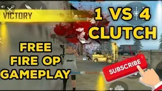 How to win / solo vs squad ; 1 vs 4 clutch custom room in clash squad// Free Fire// kraken gaining