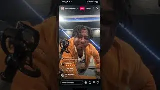 Blueface preview new song live in Studio 11/8/25 fresh outta prison. 