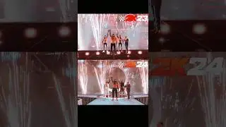 The Bloodline Entrance Comparison || WWE 2K23 || WWE 2K24 #shorts #wwe #wweshorts #wwe2k23 #wwe2k24