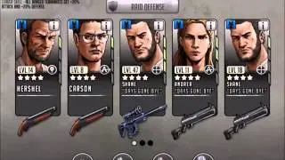 Walking Dead : Road to Survival - ELITE and RARE Weapons Choices