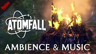 Cozy Bonfire in Alternate Britain | Atomfall Ambience & Music | Christmas Fire Relaxing 2 Hours