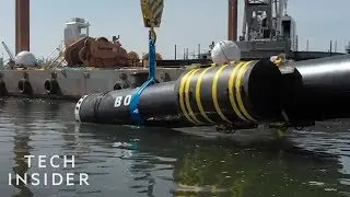 Giant Floating Pipes Help To Remove Ocean Waste