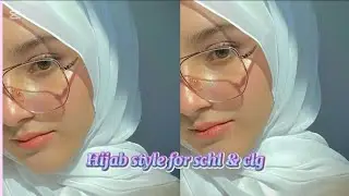 Hijab for daily wear | Hijab for school & college | easy Hijab style | Fairy editz