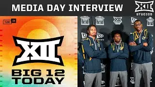 West Virginia Men's Basketball Media Day Interview with Coach Hodge, Jasper Floyd and Brenen Lorient