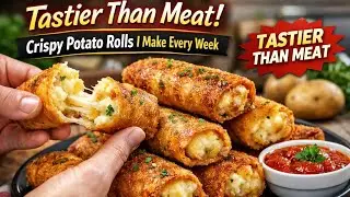 Tastier Than Meat! Crispy Potato Rolls I Make Every Week