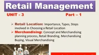 Retail Location, Importance, Types, Steps #Merchandising: Merchandising Buying, Visual Merchandising