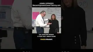 FAST HYPNOTIC INDUCTIONS Cal Banyan Demos His 8 Word Induction Standing and Sitting with Captions