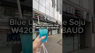 Blue Lemonade Soju in Seoul, South Korea 🇰🇷 #seoul #pov