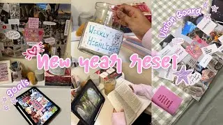 New Year Reset 2026💫 vision board, goal setting, plan & prep, habits & more!💗