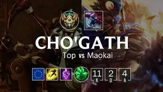 Cho'Gath Top vs Maokai - EUW Challenger Patch 8.19