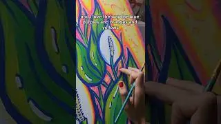 the process! 😍 #aesthetic #art #paintwithme #voiceover #colorfulart