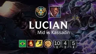 Lucian Mid vs Kassadin - BR Challenger Patch 8.19