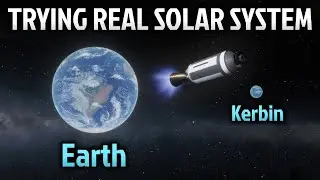 Впервые пробую настоящую Солнечную систему в KSP
