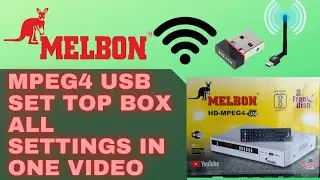 MELBON SET TOP BOX ME YOUTUBE KAISE CHALATE HAI | Melbon free dish setting | MELBON HD MPEG4