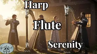 Calming Harp & Flute • Gentle Relaxing Music for Focus and Inner Peace (1 Hour)