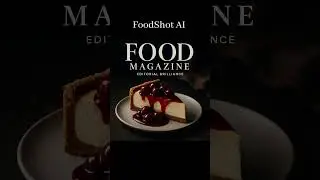 Cherry Cheesecake - Editorial Magazine 🍒 App name: FoodShot AI: Food Photo Editor 📸👇
