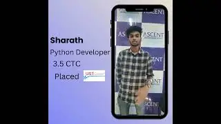 Sharath || Python Developer || CTC 3.5