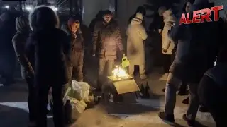 Mass Power Outages Hit Kyiv As Residents Gather Around Fires During Blackout | ALERT News