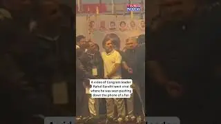 On Camera, Rahul Gandhi Gets Angry On A Fan Trying To Take Selfie | #shorts | #viralvideo