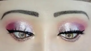 Stunning Pinkish&Slivery❤️Eyes Makeup| Bridal makeup| Marriage Event &Party Eyes Makeup|@NazGlamz25