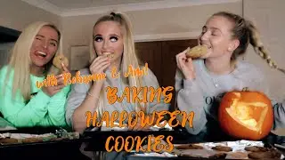 BAKING HALLOWEEN COOKIES & Q&A👻 | W/ my sisters