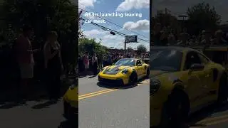Insane sounding GT3rs leaving Lamborghini Charlotte #porsche #gt3 #fyp #lamborghini #car #automobile