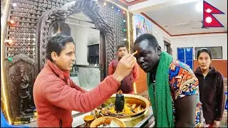 GOOD LUCK BLESSINGS AT HINDU TEMPLE IN NEPAL 🇳🇵 (see how it works )