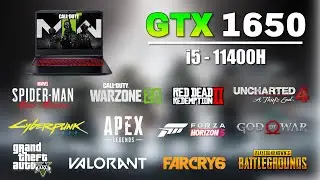 GTX 1650 laptop Test in 12 Games in 2023 - Acer Nitro 5