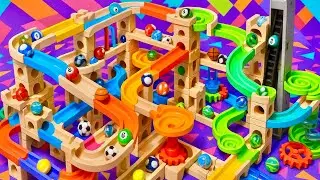 Marble Run Peaceful Flow ASMR – Soft Motion and Rhythm